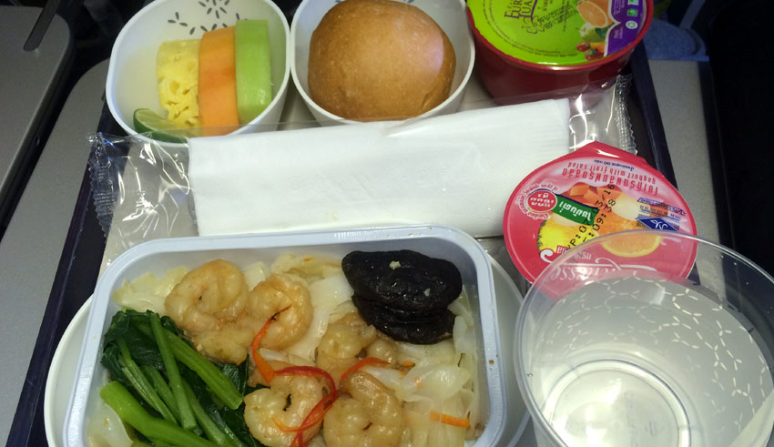 Cathay Pacific meal