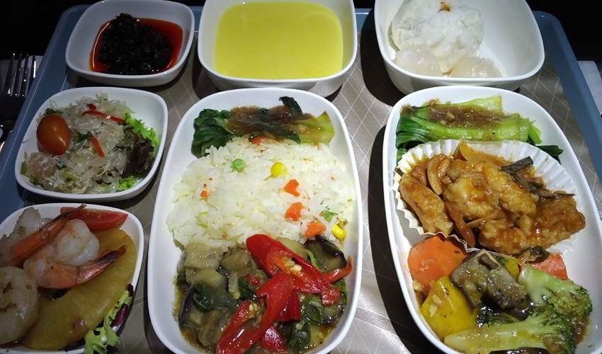 Sichuan AIrlines supper service